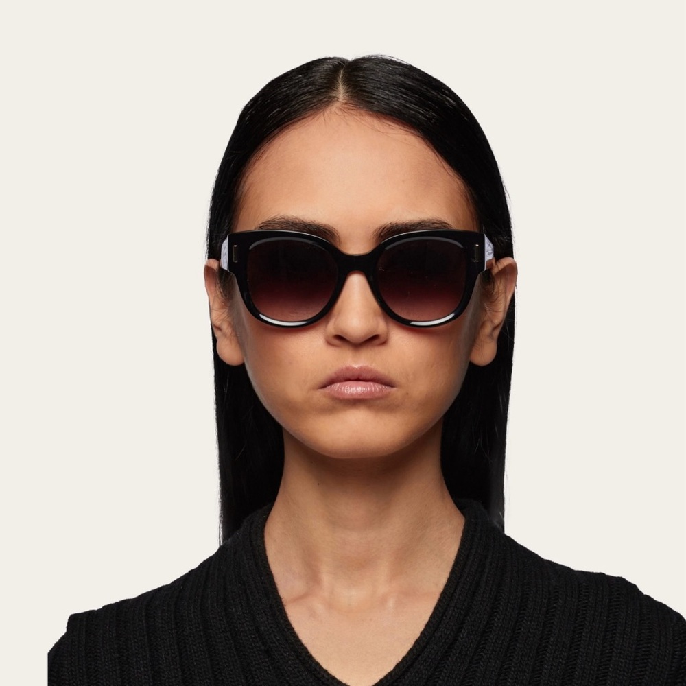 Salvatore Ferragamo Women’s Sunglasses Black Gradient Grey